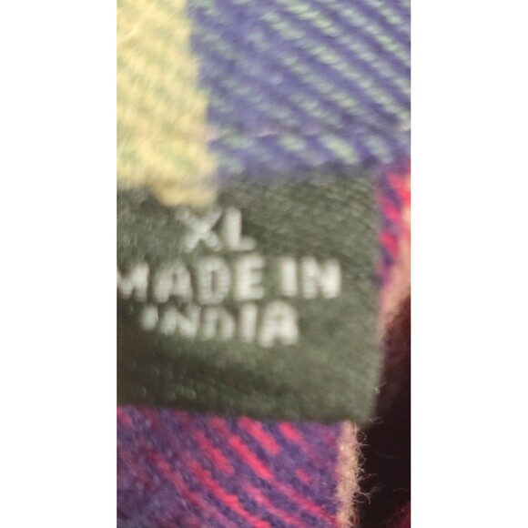 Orvis Plaid Long Sleeve Flannel Button Down Shirt Men's XL Colorful Soft - Picture 3 of 6